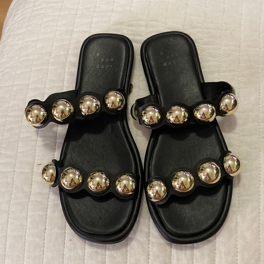 Target A New Day embellished slide  sandals